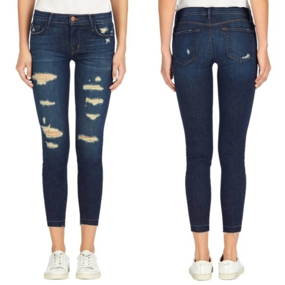 J BRAND skinny Demented trouble Jeans 24 destroy - Picture 1 of 8